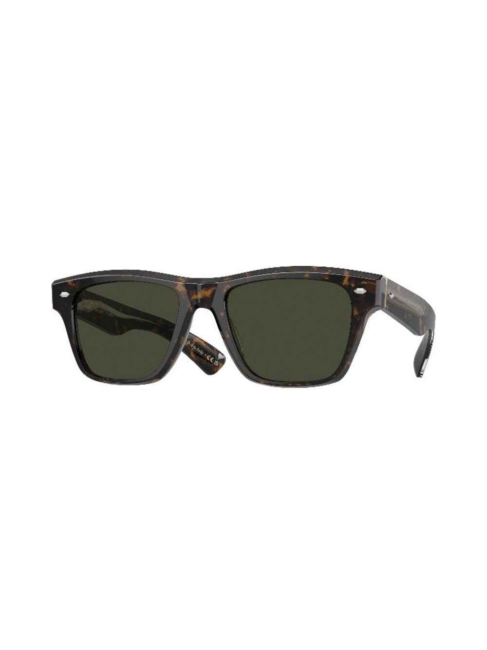 New Oliver Peoples Unisex Sunglasses Havana Butterfly Green Lens Acetate Frame